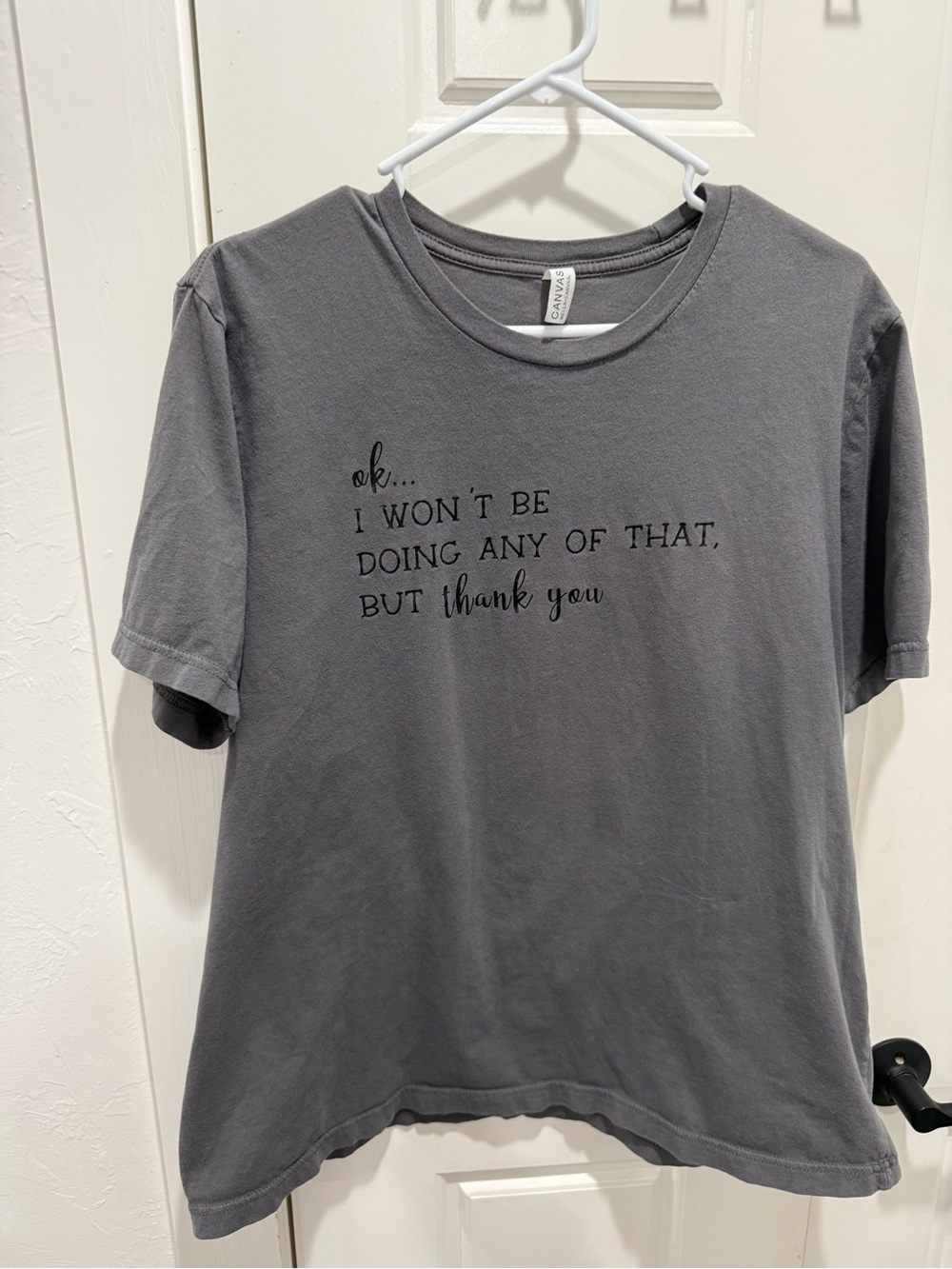 Bella Canvas Gray Graphic Short Sleeve Tee